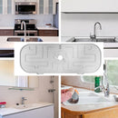 Faucet Absorbent Draining Mat Splash Guard Sink Water Drying Pad (White) Newly