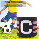 Player Leader Football Captain Armband Nylon Soccer Group Arm Band (Black) Newly