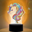DIY Special Shaped Diamond Painting LED Light Horse Animal Embroidery Night Lamp