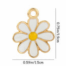 Charms earring charms Flower Charm Daisy Flower Flower Pendants Daisy Charm