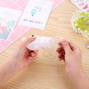 75ml Cute Rabbit Silicone Squeeze Bottle Travel Lotion Container (White)