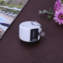 Clicker Counter 4 Digit Number Counters Plastic Shell Hand Held(White) Newly