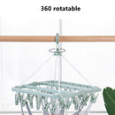 Clothespin Pants  Hanger Laundry Holder Rack Line Airer Wash Drying Holder