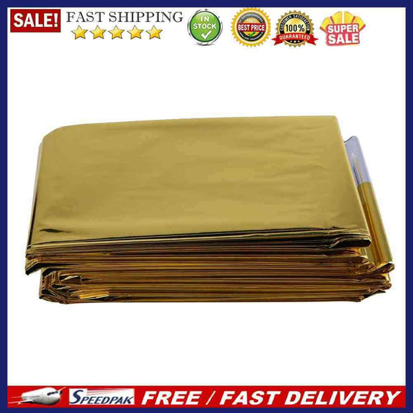 210x160cm Waterproof Outdoor Emergency Survival Rescue Blanket Thermal Foil