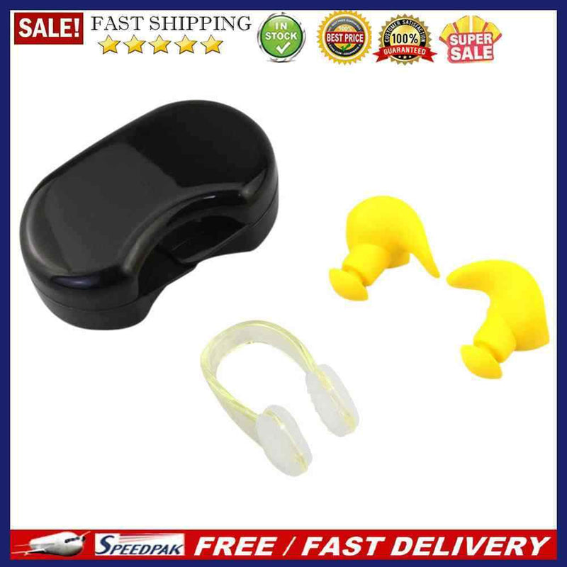 Swimming Earplugs Nose Clip Soft Silicone Ear Plug Waterproof Surf Swim Suppl