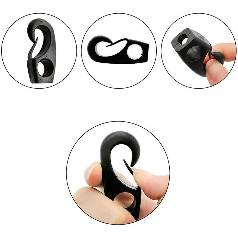 D Ring Mooring Deck Fitting Canoe Kayak Bungee Cord Sailing Rope with Screw