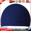 Unisex Elastic Swimming Cap Adults Ear Protection Bathing Hat (Dark Blue) Newly