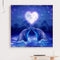 Garuru-Jidong Full Diamond Heart-shaped Moon and Dolphin Animal Series E459