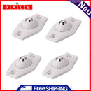 8pcs Rotating Storage Box Caster Ball Universal Trash Can Wheels (White)