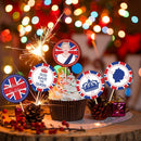 Fashion Party UK Decorations Elizabeth Queen Platinum Jubilee Cake Toppers