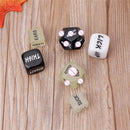 6PCS Gift Valentines Day Creative Game Couple Dices English Carved Dice