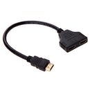 1080P HDMI-compatible Port Male to 2 Female 1 In2 Out Splitter Cable Adapte