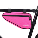 MTB Front Frame Triangle Bag Road Cycling Storage Pouch Bags (Rose Red) Newly