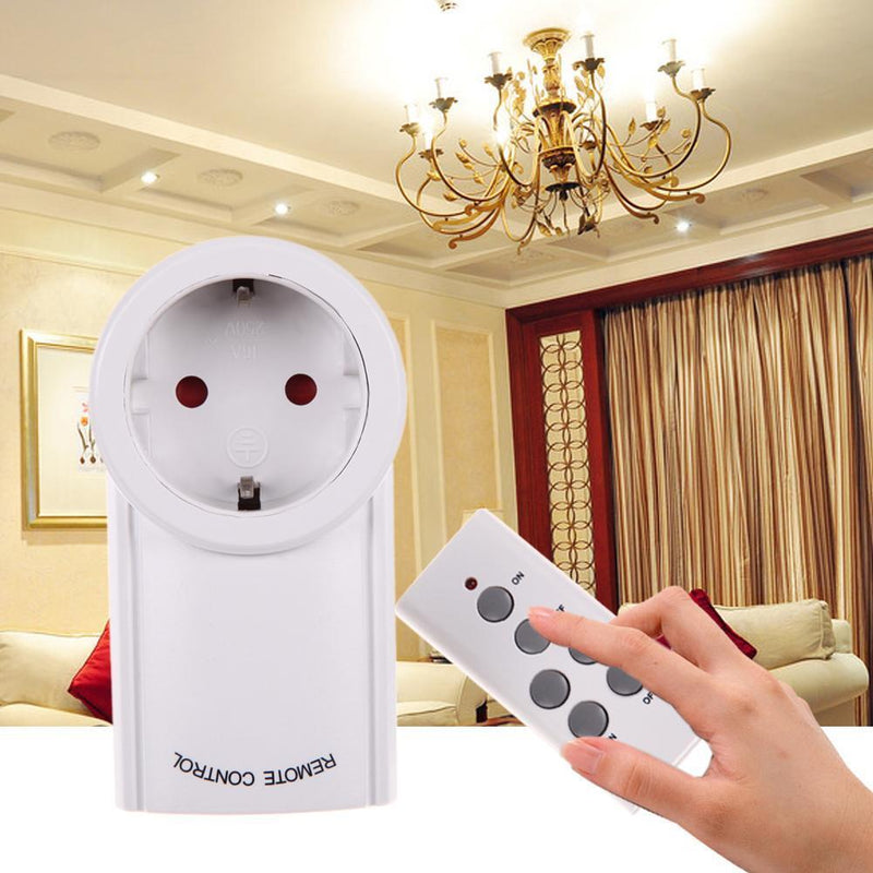 EU 1 Pack Wireless Remote Control Outlet Light Switch Plug Socket  Newly