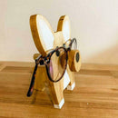 Corgi Glasses Stand Christmas Gift Cute Pet Wooden CS Ornaments For Desktop D4K5