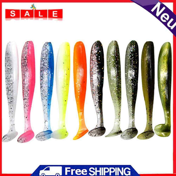 10pcs 7cm 2g Worm Fishing Lures Artificial Crankbait Swimbait Soft Baits