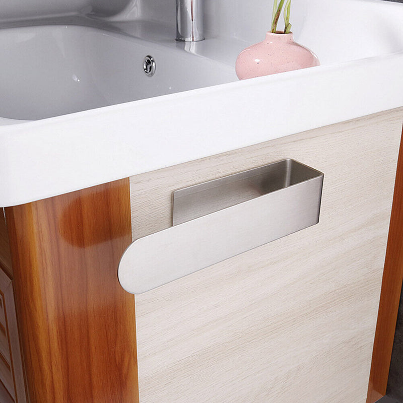 Stainless Steel Door Towel Hanging Holder Bathroom Kitchen Cabinet Shelf Rack