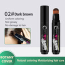 Disposable Hair Brush Brush Hair Dye Cover White Hair (Dark Brown)