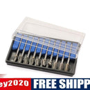 10 pcs Tungsten Steel Solid Carbide Burrs Rotary Files Diamond Burrs Set