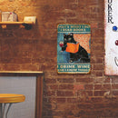 Square Metal Sign Plaque Wall Poster for Home Room Cafe Wall Painting (A)