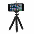 Flexible Octopus Phone Tripod Bracket Monopod with Phone Clip (Black Newly