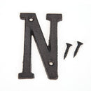 Metal Letters Cast Iron House Sign Doorplate DIY Cafe Wall Decoration (N) Newly