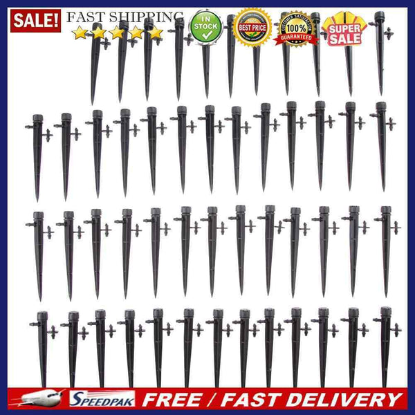 50x Adjustable Water Flow Irrigation Drippers Sprinkler Emitter Drip System
