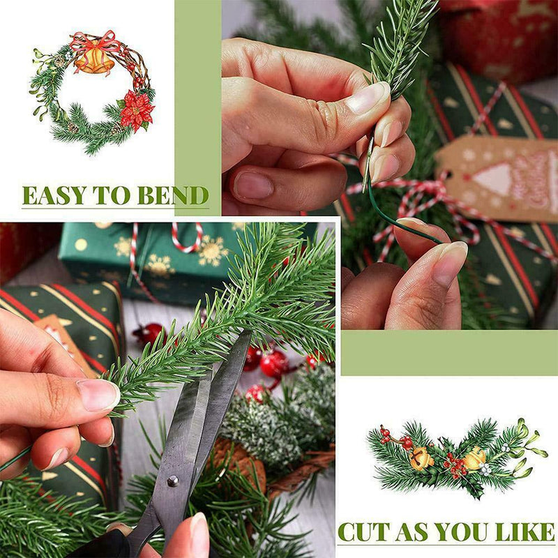 Artificial Flower Green Pine Needle For Household Christmas Decor HOT K7L0