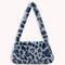 Animal Pattern Underarm Bag Women Mini Plush Shoulder Handbags Purse (12)