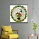 Christmas Girl Elk 5D DIY Full Round Diamond Painting Rhinestones Mosaic Craf
