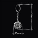Fashion Flower Women Pendant Sunflower Keychain Car Keyring You Are My Sunshine