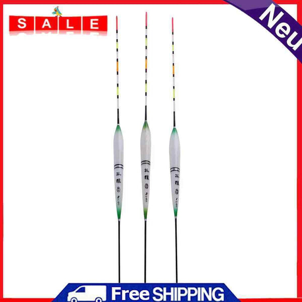 3pcs LED Fishing Swimming Electric Floating Light + Battery Deep Water sc
