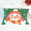 12pcs Christmas Pillow Shaped Paper Gift Boxes Santa Claus Deer Snowman Favour~