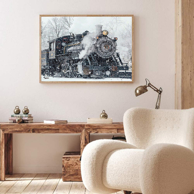 Canvas Painted Oil Paint By Numbers Car DIY Wall Art Modern Home Bedroom Decor