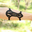 Recurve Bow Arrow Rubber Arm Guard Cam Bows Forearm Protective Gear (Black)