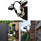 Art Hanging  Metal  Peeping Cow Ornaments Outdoor Garden Adornment Decor hot.