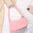 Fashion Women Pure Color Butterfly Chain Underarm Bag Hobos Handbag (Pink)