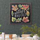 Diamond Painting Blackboard Leaves 5D Full Round Rhinestone Picture 30x30cm