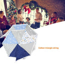 12 Flags 3.2m Nordic Ins Double-side Printed Cotton Fabric Bunting Pennant Newly
