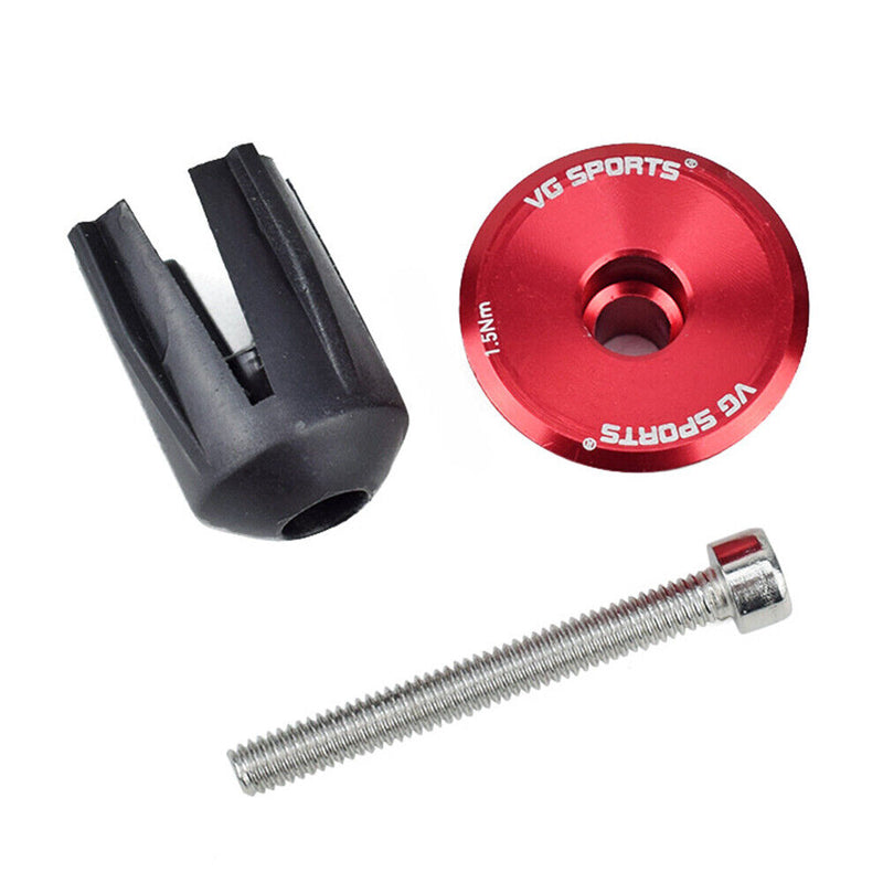 VG Sports 2x Bike Handlebar Aluminium Alloy Bicycle Grip Bar Plug Cycling P