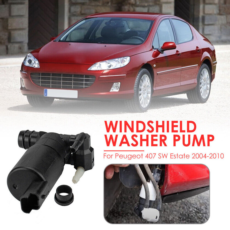 Twin Outlet Windscreen Washer Pump for Peugeot 106 308 407 807 93160293 Newly