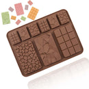 Baking Accessories Silicone Block Moulds Waffle Chocolate Molds 9 cavity