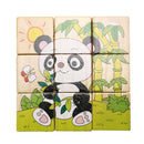 Baby Kids Wooden Cartoon 6 Page Jigsaw Puzzle Blocks Early Educational Jigsaw Puzzle -