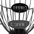 Coffee Mug Basket Fruit Tray Universal Coffee Capsule Storage Rack (Black) Newly