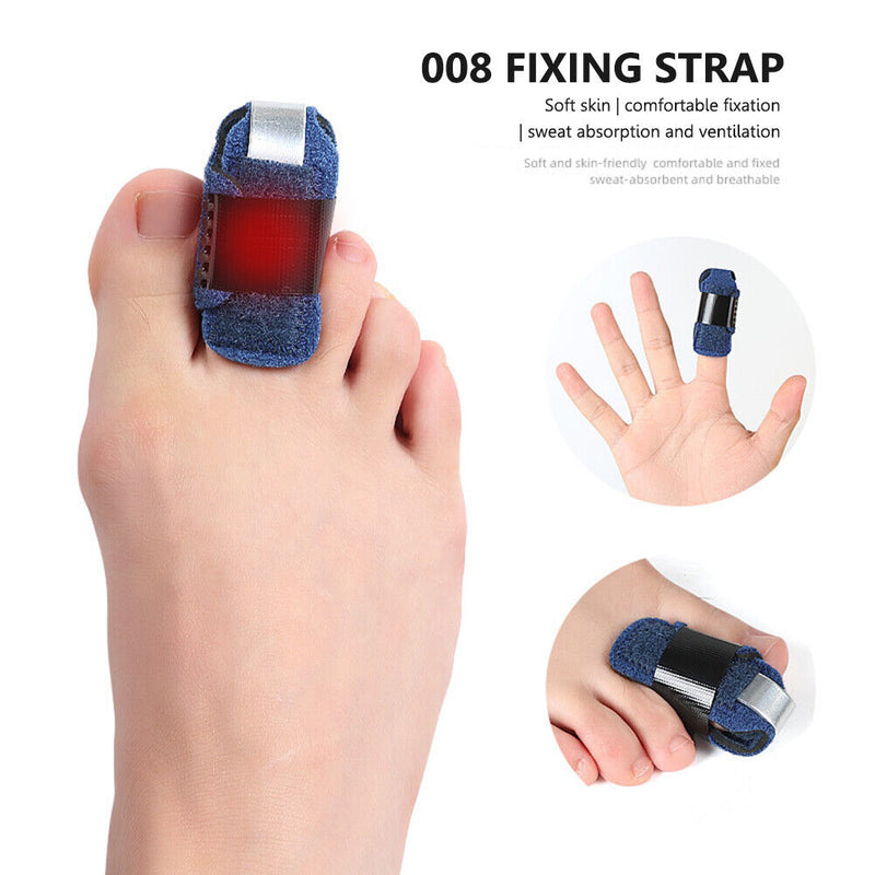 Aluminium Finger Straightener Pain Brace Corrector Adjustable Tape (Right) Newly