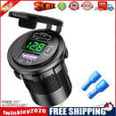 P21-B Car Motorcycle Dual USB Charger PD + QC3.0 USB Charger Socket (Green)