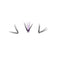 Volume Segment Eyelashes V-shape Cluster Lashes Individual False Eyelashes Blue