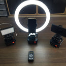 YT-1000 Motorized Pan Tilt Head with 1/4 Quick Release Plate + Phone Holder