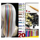 Feather Hair Extension Kit With ynthetic Feathers,Beads,Hook hot.