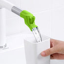 Silicone Faucet Extender Gadget Kids Washing Splash-Proof Device (Green) Newly